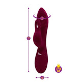 Viben Pzazz Rechargeable Thumping Rabbit Ruby VIBRATORS-RABBIT